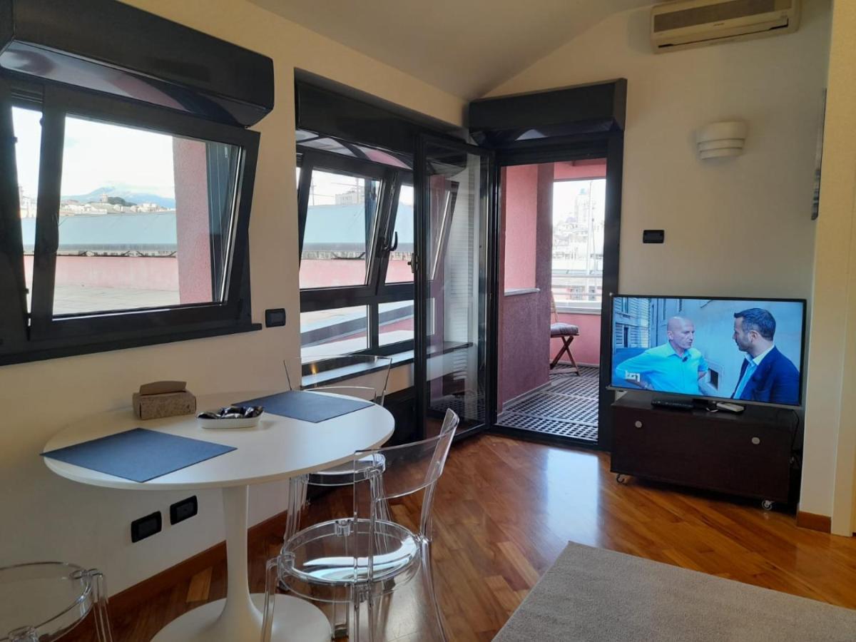 Bilocale Vista Mare Con Terrazzo-Porto Antico- Parcheggio Scontato Apartment เจนัว ภายนอก รูปภาพ