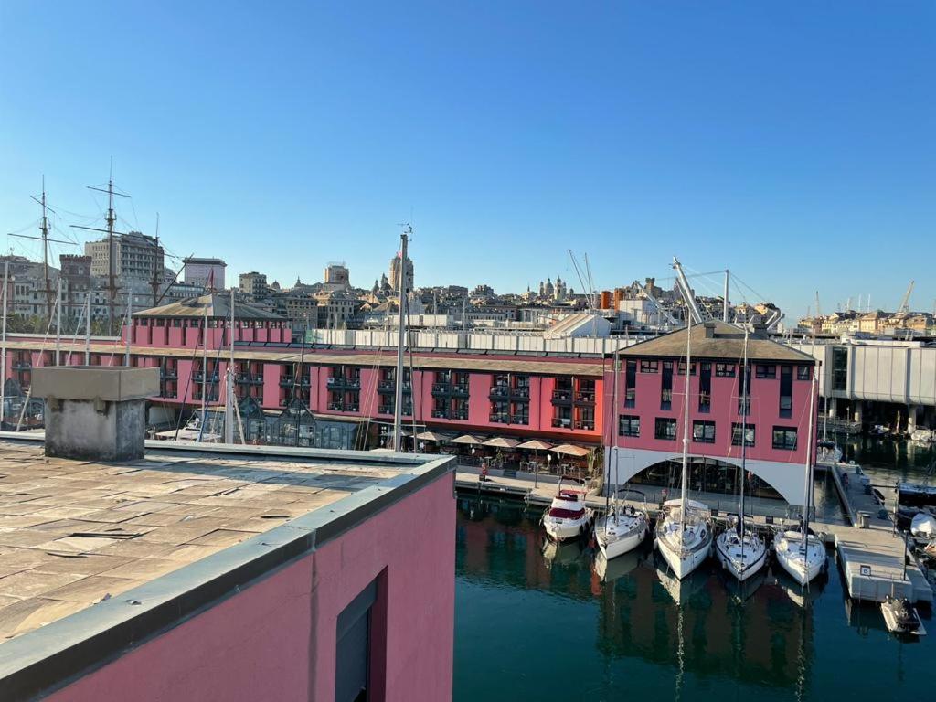 Bilocale Vista Mare Con Terrazzo-Porto Antico- Parcheggio Scontato Apartment เจนัว ภายนอก รูปภาพ